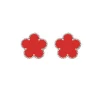 red earrings
