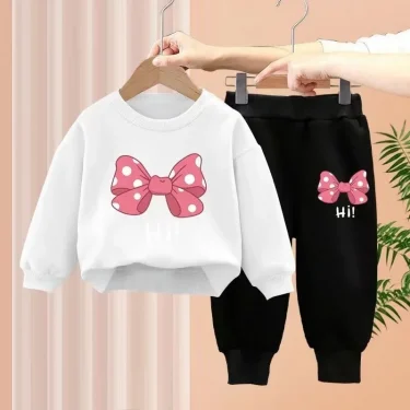 Baby Girl Clothes Children Clothing Set 2pcs Hoodie Newborn Kids Girls Outfit Sets Toddler Cotton Long Sleeve Tops Pants Suit 2