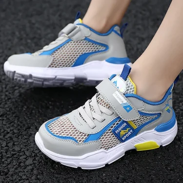Single Net Children's Shoes Boys Sneakers Summer Breathable Non-slip Surface Girls Casual Tennis Sports Running Outdoor Shoes 1