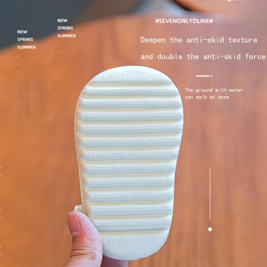 New Baby Toddler Kids Slip-On Fashion Sandals Boys Girls Foam Beach Summer Slides Bone Resin Children Lightweight Water Shoes 5