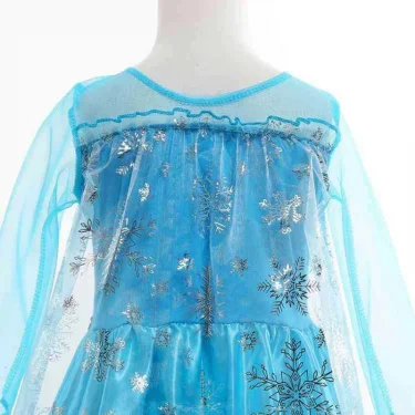 Disney Girls Cospaly Snow Queen Elsa Costumes Kids Carnival Party Prom Gown Robe-Playing Children Clothes Frozen Princess Dress 5