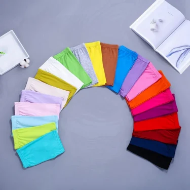 6Pcs/Set Candy Color Cotton Girls Short Safety Pants Kids Underwear Leggings Children Summer Cute Shorts Underpants for 2-10Y 3
