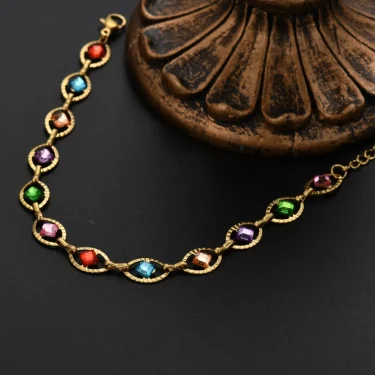 JewelryTop Fine 18K Gold Sterling Silver Colors Bracelets for Charm Lady Women Wedding Party Gifts 18+5cm original 2