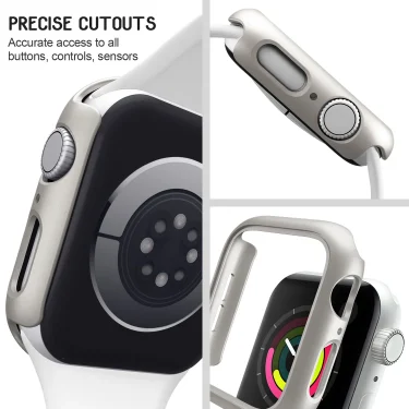 3pcs Hard PC Case For Apple Watch 45mm 41mm 38mm 42mm 40mm 44mm Matte Bumper Protective Case Frame for iWatch SE 9 8 7 6 5 4 3 2 3