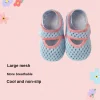 Grey blue Pink edge