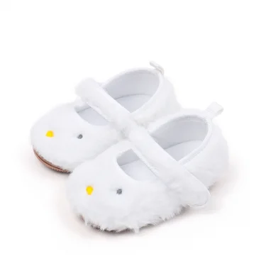 Cute Baby Girl Casual Shoes Spring and Autumn Warm Plush Three Colors TPR Sole Anti Slip Cartoon Design Prewalker Shoes BHF4220 6