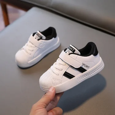 Kids Casual Shoes Sneakers Boys Sport Breathable Tennis Sneaker Baby Children Girls Shoes Spring Fashion White Flat Running Shoe 2