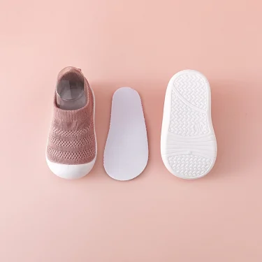 Summer Mesh Breathable Simple Baby First Walker Toddler Shoes Soft Bottom Lightweight Kids Girls Boys Slip-On Casual Sneakers 4