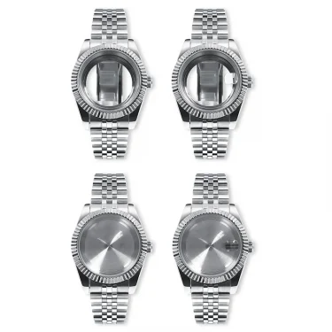 Neiton 36mm/39mm Sapphire Glass For Men Watch Case Fit NH35 NH36 NH34 Movement FashionWaterproof Jubilee Stainless Steel 6