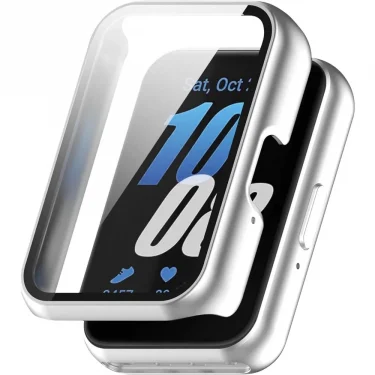 Matte Case for Samsung Galaxy Fit3 Protective PC Frame Face Cover Built-in Tempered Glass Screen Protector Scratch Resistant 1