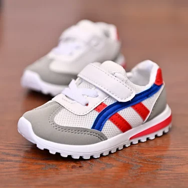 Children's Popular Outdoor Sports Shoes Children Breathable Mesh Running Shoes Baby Comfortable Sports Shoes Boys Casual Sneaker 1