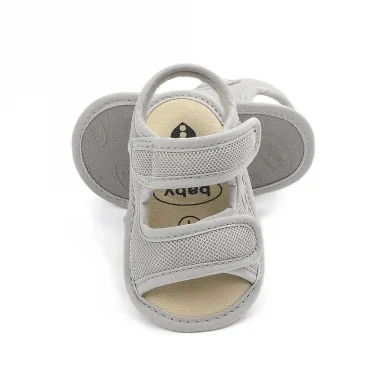 Summer Baby Shoes Newborn Boys Girls Soild Breathable Anti-Slip Sandals Infant Toddler Soft Soled Shoes 3