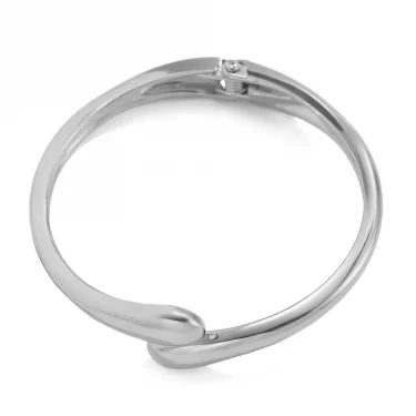 Wide Metal Bangle Ring for Women Gold and Silver Color Chunky Waterdrop Open Wrist Cuff Thick Irregular Twisted Bracelet Jewelry 5