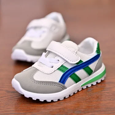 Children's Popular Outdoor Sports Shoes Children Breathable Mesh Running Shoes Baby Comfortable Sports Shoes Boys Casual Sneaker 2