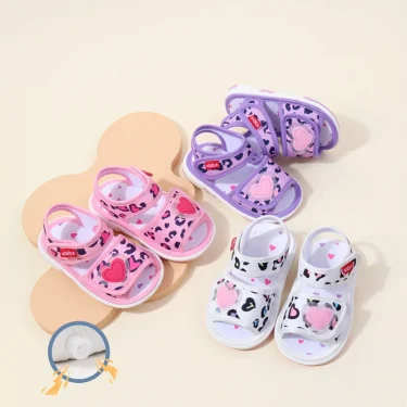 Baby Squeaky Shoes Summer Sandal High Quality Funny Toddler Sound Prewalking Sneaker 2024 New Fashion for Cute Kid Girls MY2403 3