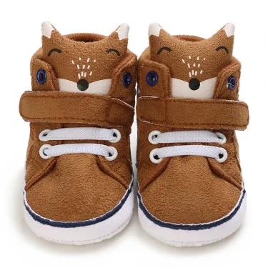 Winter Baby Warm Cotton Shoes 0-18 Months Old Baby Outdoor Anti Slip Snow Boots With Plush Soft Soles Baby Walking Shoes 3