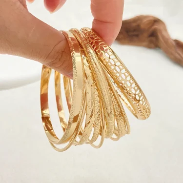 Fashion Stainless Steel Bracelets for Women Men Twist Texture Bangles Gold Silver Color Jewelry Statement Streetwear Goth Gifts 4