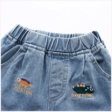 IENENS Baby Boys Shorts Girl Casual Jeans Kids Clothes Summer Short Pants 2-8 Years Clothing Boy's Loose Denim Shorts 3