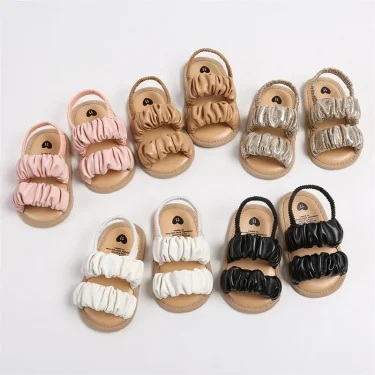 Infant Baby Girls Sandals Cute Anti-Slip Soft Sole Princess Shoes Beach Slipper Toddler First Walkers Shoes 1