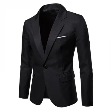 Royal Blue Blazer Men Casual Suit Solid Colour Mens Blazers Jacket Coat XXXL Size Single Button B10 6