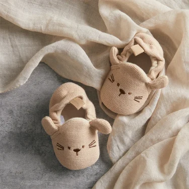 Newborn Baby Crib Shoes Boys Girls Casual First Walker Cute Animal Ear Soft Soles Anti-Slip Toddler Flat Shoes for 0-18 Months 1
