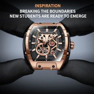 New LIGE 8250 Movement Men Mechanical Watches Men Luxury 316L Stainless Steel Sapphire Mirror Waterproof Automatic Watch for Men 5