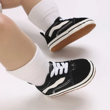 Canvas Sneakers Baby Boys Girls Shoes First Walkers Infant Toddler Anti-Slip Soft Sole Classical Newborn Baby Shoes 0-18 Month 6