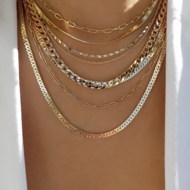bls-miracle Bohemia Gold Color Multiple Styles Necklace For Women Trendy Multi-Layer Crystal Pendant Necklaces Set Jewelry Gifts 2