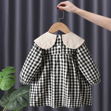 Autumn Baby Girl Clothes Lace Long Sleeve Dress Costume for Toddler Girl Baby Birthday Kids Clothing Straight Long Dresses Dress 3