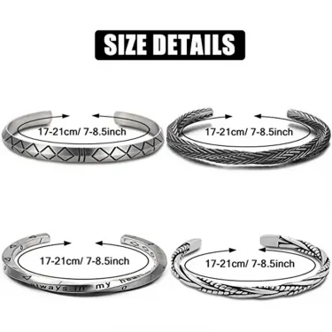2024 New Simple Twisted Stainless Steel Open Bangles for Men Women Delicate Silver Color Cuff Bracelet Fashion Party Jewelry 6