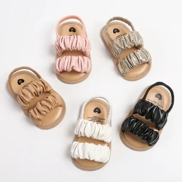 Soft soled cloud shaped sandals, suitable for newborns and girls - comfortable, non slip open toe design of walking shoes - very 2