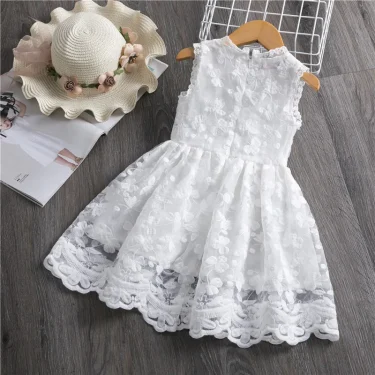 Summer Dresses for Girls Lace Tulle Ball Design Baby Girl Dress Party Dress For 3-8 Years Infant Dresses for Toddler girl 3