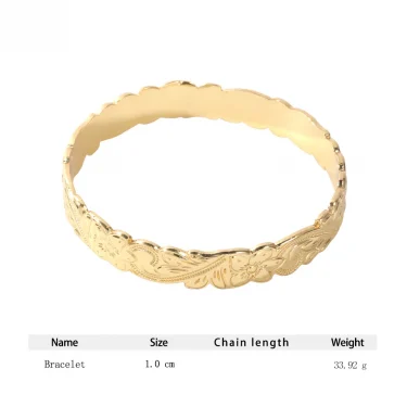 Cring Coco Hawaiian Bangle Bangles Fashion Woman Gold Plated Designer Jewelry Accessories Polynesian Bracelet for Women Luxury 2