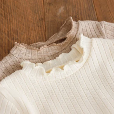 Autumn and Winter Fashion Toddler Girls Long Sleeve Mesh dress Pit Strip Ear Edge Bow Mesh Autumn and Winter dress Princess Gift 5