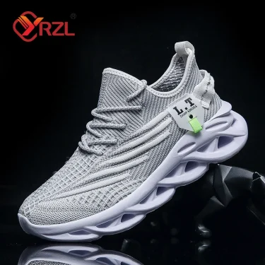 YRZL Running Sneakers Men's Casual Shoes Outdoor Big Size Lightweight Breathable Mesh Increase Comfortable Sports Shoes for Men 5