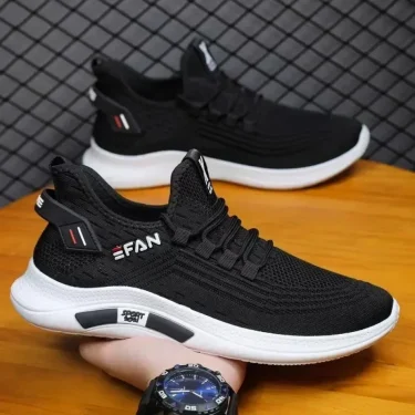 A Spring White Casual Shoes Breathable Non-slip Walking Sneakers Men Shoes Outdoor Comfortable Fashion Lace Up Running Shoes 5