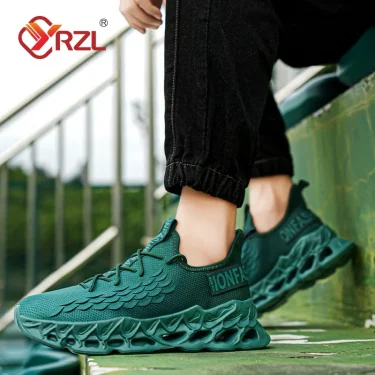 YRZL Men Sneakers Comfortable Breathable Mesh Tennis Outdoor Sports Running Jogging Shoes Flat Lightweight Walking Shoes for Men 6