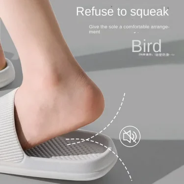 Fashion Men's Women's Sandals Anti-Slip Wear-Resistant EVA Thick Sole Comfortable Home Slippers Bathroom Bath Flip-Flops 3