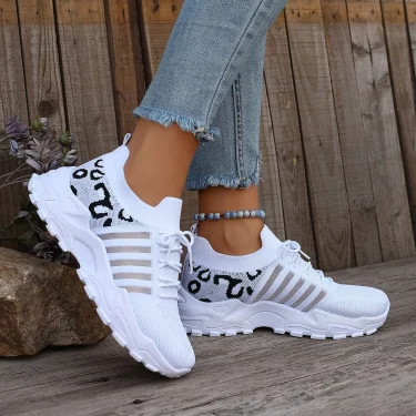 Summer Women Casual Shoes High-quality Breathable Sports Shoes Thick Soled Ankle Boots Zapatillas De Mujer 2025 New White Shoes 5