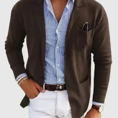 2025 New Men's Blazer Jackets Fashion Slim Fit Solid Single-breasted Suit Coats Business Casual Outerwear Wedding Suits for Men 3