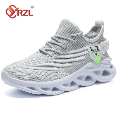 YRZL Running Sneakers Men's Casual Shoes Outdoor Big Size Lightweight Breathable Mesh Increase Comfortable Sports Shoes for Men 1