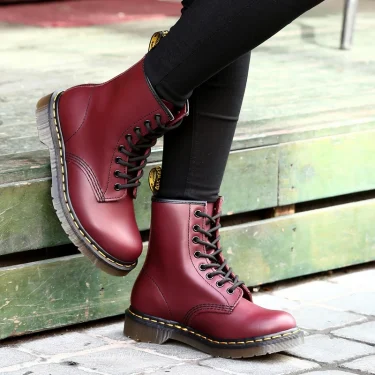Boots Men Shoes Casual Shoes Classics Ankle Boots High Slip on Office Ventilate Versatile Motorcycle 5