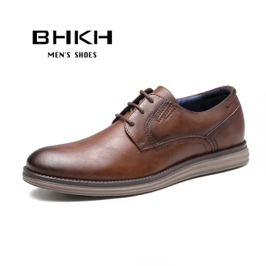 BHKH Male Sneakers Autumn/Winter traf Leather Men Casual Shoes Business Work Office Lace-up Dress shoes For Men Size47 1