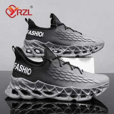 YRZL Men Sneakers Comfortable Breathable Mesh Tennis Outdoor Sports Running Jogging Shoes Flat Lightweight Walking Shoes for Men 2