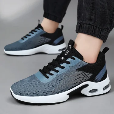 Men Sneakers Air Cushion Outdoor Sports Running Shoes Mesh Breathable Walking Shoes Soft Sole Casual Sneakers Size 39-47 2