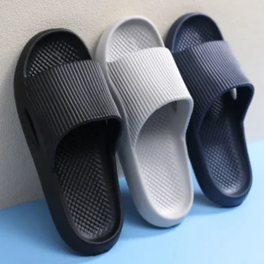Fashion Men's Women's Sandals Anti-Slip Wear-Resistant EVA Thick Sole Comfortable Home Slippers Bathroom Bath Flip-Flops 5