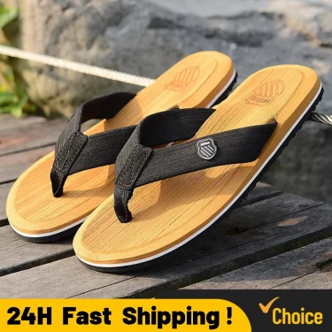 Casual Flip Flops For Men Slippers Beach Sandals Summer Non-Slip Flat Slides Men Slippers Indoor House Shoes Man Male Slipper 1