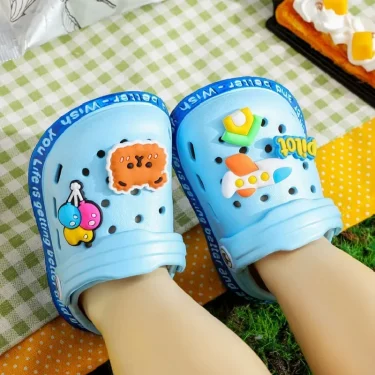 Summer Kids ShoesSandals Hole Children's Shoes Slippers Soft Anti-Skid Cartoon Design Hole Baby Shoes Sandy Beach For Boys Girls 5