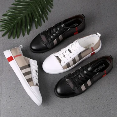 New Fashion Mens Breathable Skateboard Shoes Men Fashion Sneakers High Quality Trainers Shoes Casual Genuine Leather Shoes 4