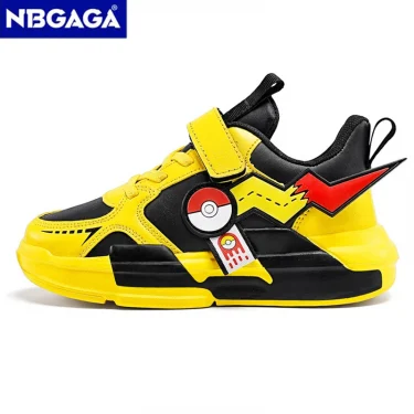 Four Season Sports Kids Cartoon Sneakers Outdoor Boys Classic Running Shoes Pu Leather Children's Walking Footwear Leisure 2